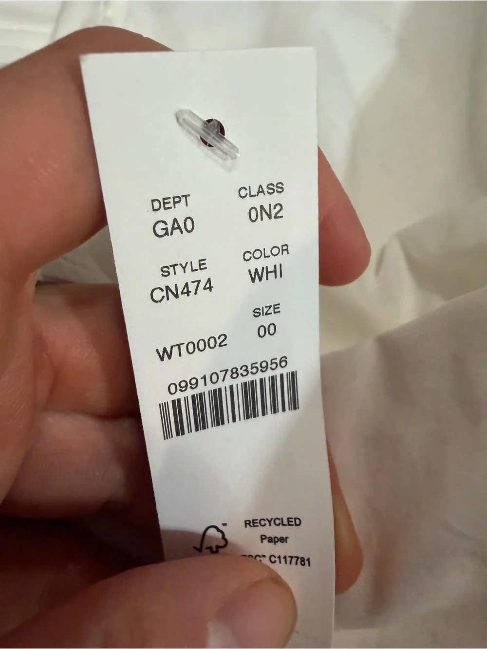 J crew white Jules classic-fit shirt in cotton poplin